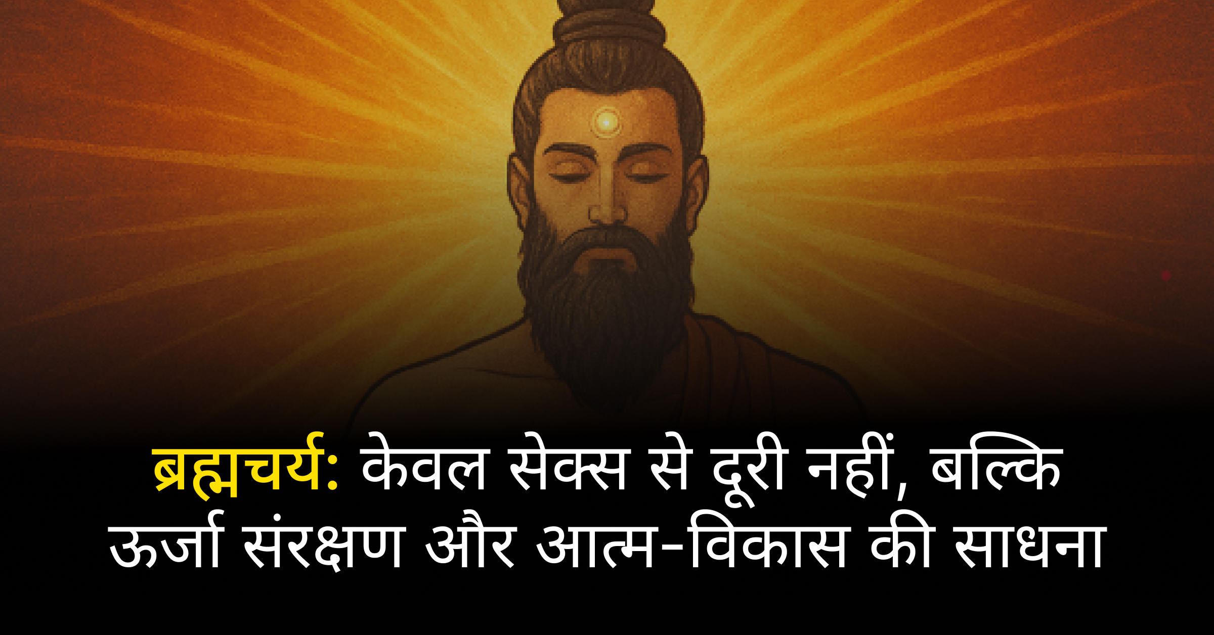 ब्रह्मचर्य: केवल सेक्स से दूरी नहीं, बल्कि ऊर्जा संरक्षण और आत्म-विकास की साधना